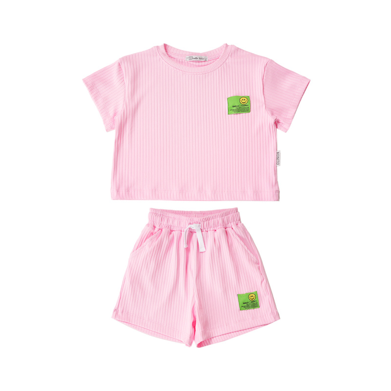 картинка БГ_ЧЗ Комплект для девочки (фуфайка и шорты) 3-7 лет 60% хлопок 40% п/э BONITO KIDS/SS6089(02-24)(ЧЗ)/уп.5шт./меш.270шт. от BonitoKids