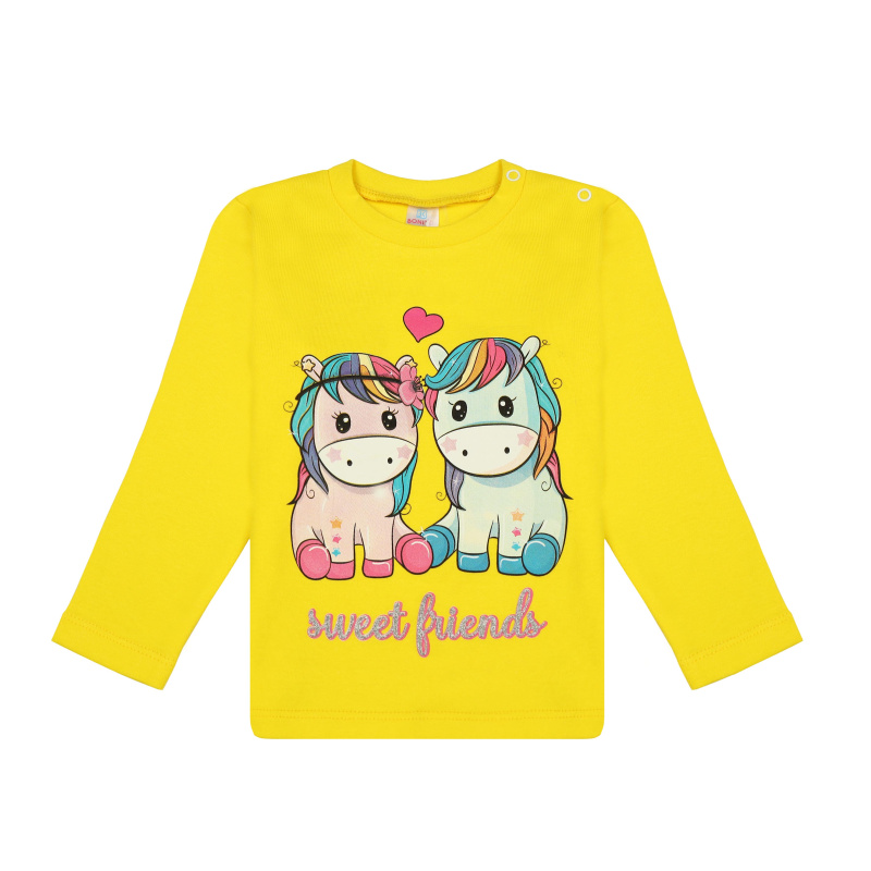 картинка БГ_ЧЗ Лонгслив для девочки 2-5 лет 100% хлопок BONITO KIDS/BK0008D(08-24)/уп.4шт./меш.500шт. от BonitoKids