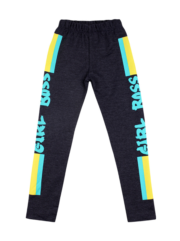 картинка ЧЗ Лосины для девочки 4-7 лет, 50% ХБ, 50% ПЭ, BONITO KIDS/BK1422L(ЧЗ)/уп.4 шт./меш.480 шт. от BonitoKids