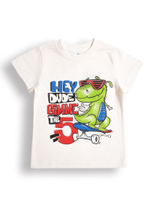 картинка БГ_ЧЗ Футболка для мальчика 1-4 лет 100% хлопок BONITO KIDS/BK0001M(2025)(ЧЗ)/уп.4шт./меш.800шт. от BonitoKids