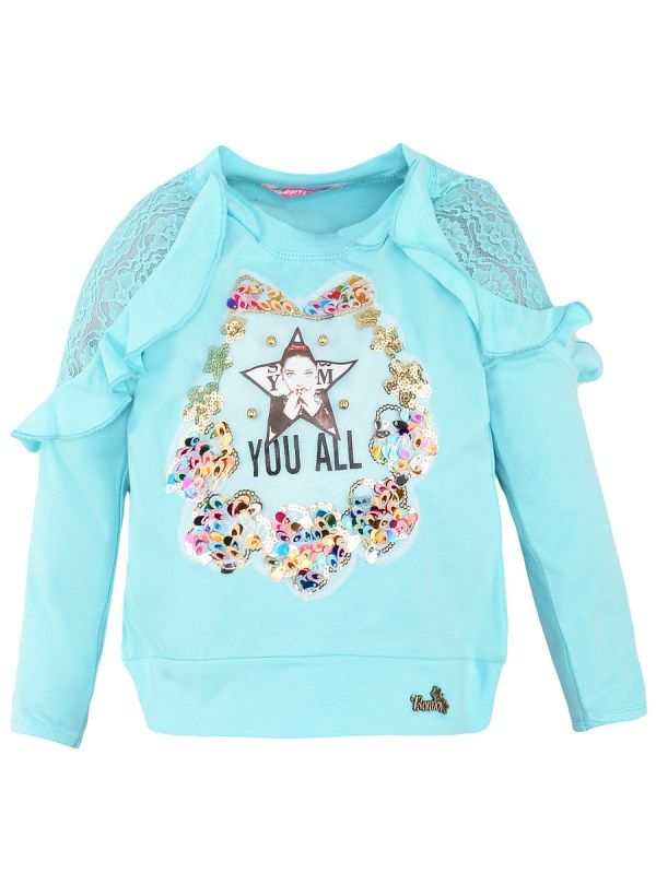 картинка Лонгслив для девочки 3-7 лет. 92% х/б 8% лайкра BONITO KIDS/BK987K/уп.5шт./меш.450шт. от BonitoKids