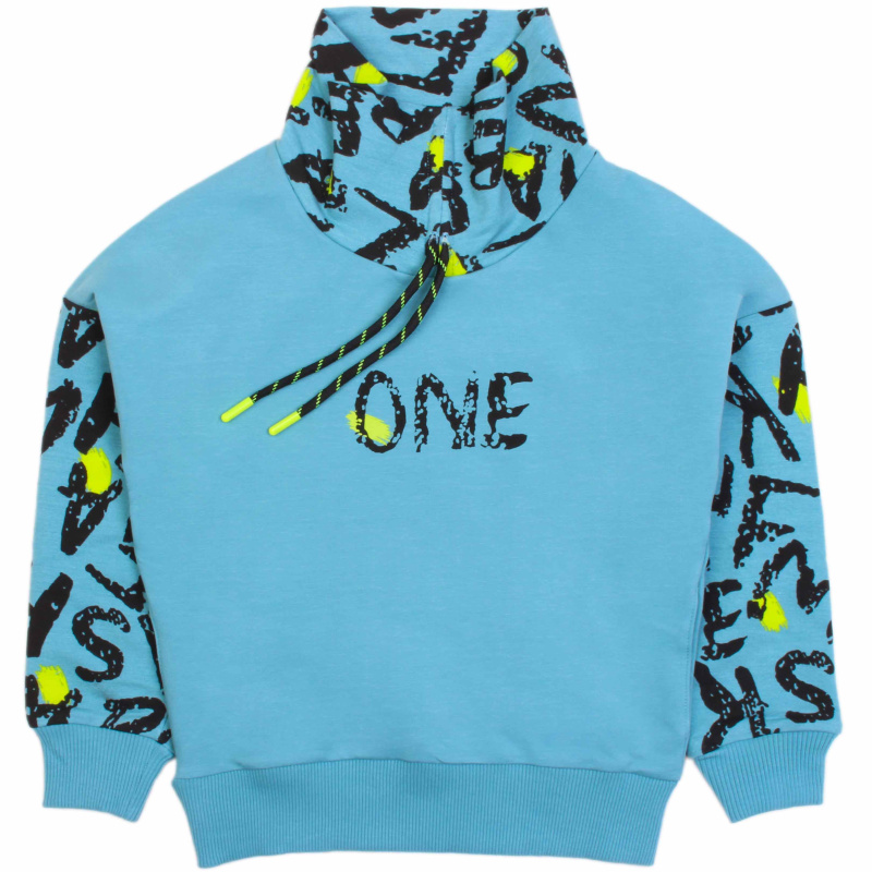 картинка БГ_ЧЗ Свитшот для девочки 5-8 лет 65% хлопок, 27% пэ, 8% эластан BONITO KIDS/OP1746(ЧЗ)/уп.4 шт./меш.204 шт. от BonitoKids