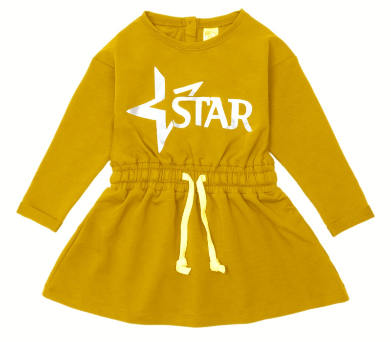 картинка ЧЗ Платье для девочки 3-7 лет 65% хлопок, 27% пэ, 8% эластан BONITO KIDS/OP1244(ЧЗ)/уп.5шт./меш 210шт. от BonitoKids