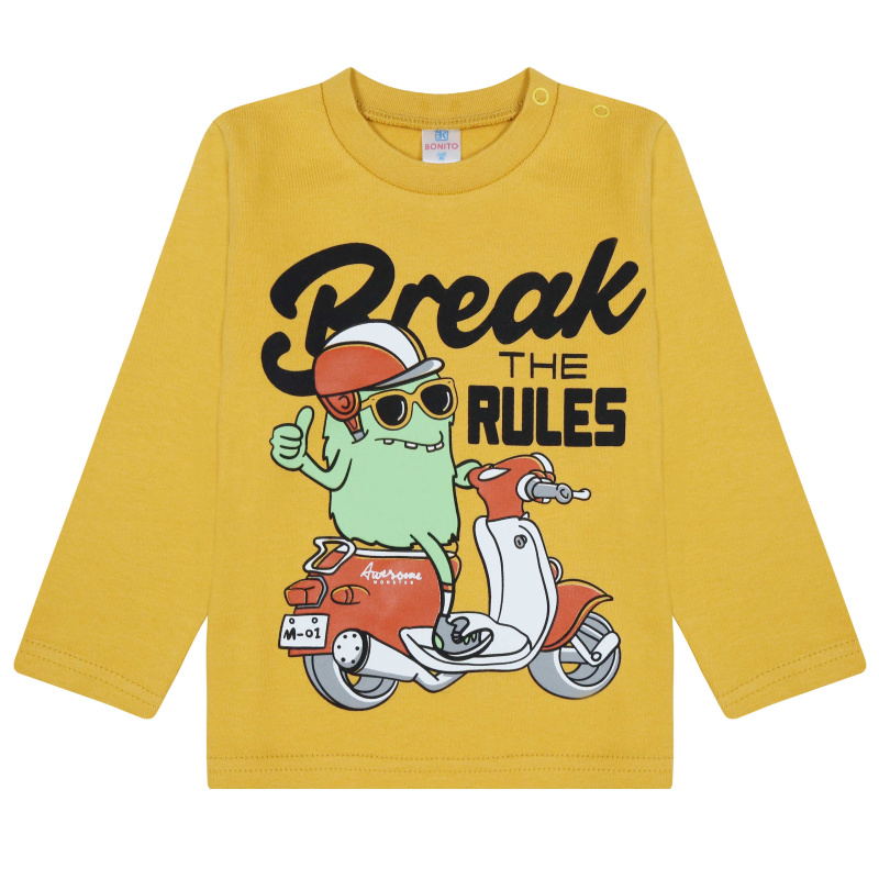 картинка БГ_ЧЗ Кофта для мальчика 1,5-4 лет 100% хлопок BONITO KIDS/BK0006M(08-25)(ЧЗ)/уп.4шт./меш.500шт. от BonitoKids