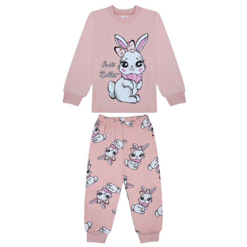 картинка БГ_ЧЗ Пижама для девочки 3-7 лет 100% хлопок BONITO KIDS/BK1771PJ(01-23)(ЧЗ)/уп.5шт./меш.200шт. от BonitoKids