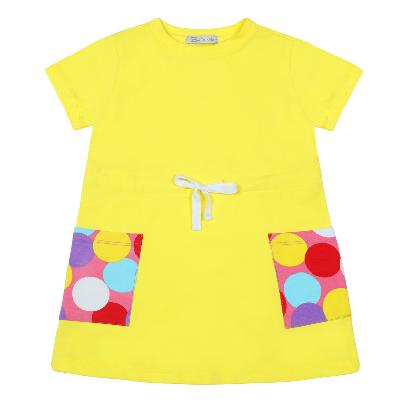 картинка БГ_ЧЗ Платье для девочки 3-7 лет 92% хлопок, 8% лайкра BONITO KIDS/BK1566P(01-23)/уп.5шт./меш.400шт. от BonitoKids