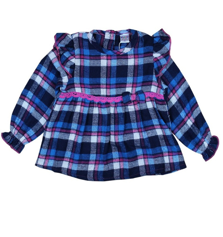 картинка КГ Платье для девочки 74-86 см 100% хлопок BONITO KIDS/BK558P/уп.3шт./меш.306шт. от BonitoKids