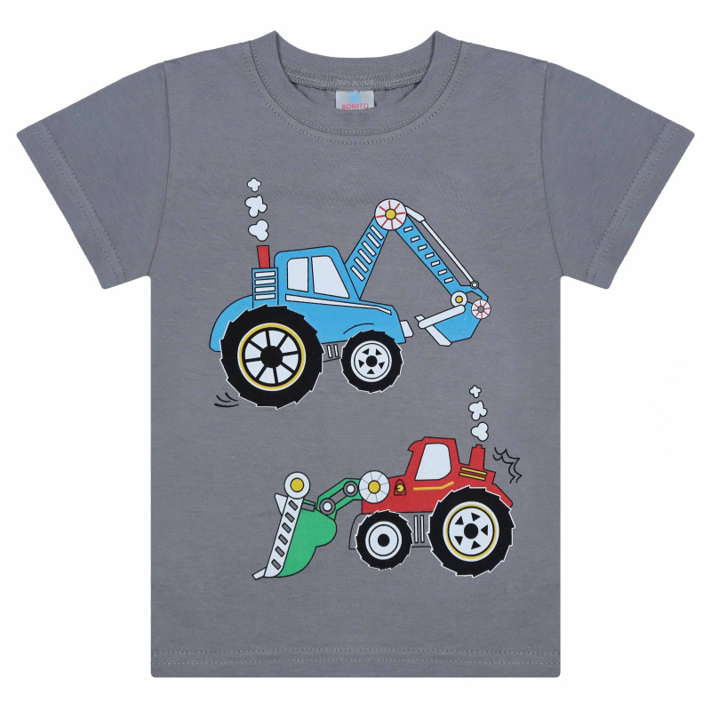 картинка КГ_БГ Футболка для мальчика, 1-4 лет, 100% хлопок, BONITO KIDS/BK0001M(06-24)/уп.4шт./меш.800шт. от BonitoKids