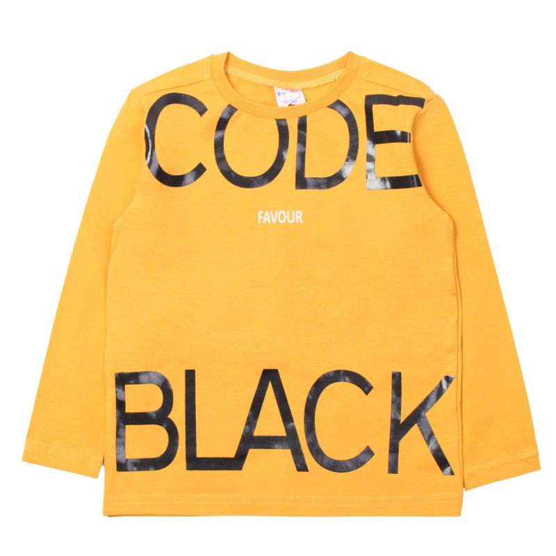 картинка ЧЗ Футболка с длинным рукавом для мальчика 3-7 лет. BONITO KIDS/OP1359(ЧЗ)/уп.5шт./меш.630шт. от BonitoKids