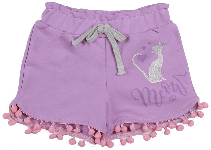 картинка ЧЗ Шорты для девочки 3-7 лет 95% хлопок, 5% эластан BONITO KIDS/OP1065(ЧЗ)/уп.5шт./меш.565шт. от BonitoKids