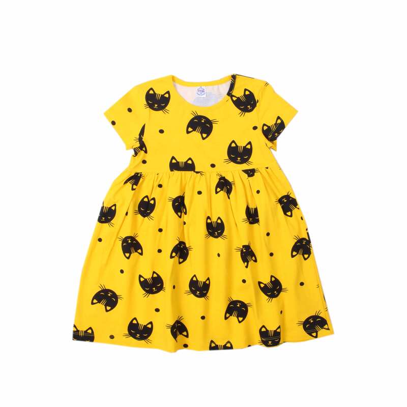 картинка БГ_ЧЗ Платье для девочки 3-7 лет 92% хлопок, 8% лайкра BONITO KIDS/SS6045(ЧЗ)/уп.5шт./меш.375шт. от BonitoKids