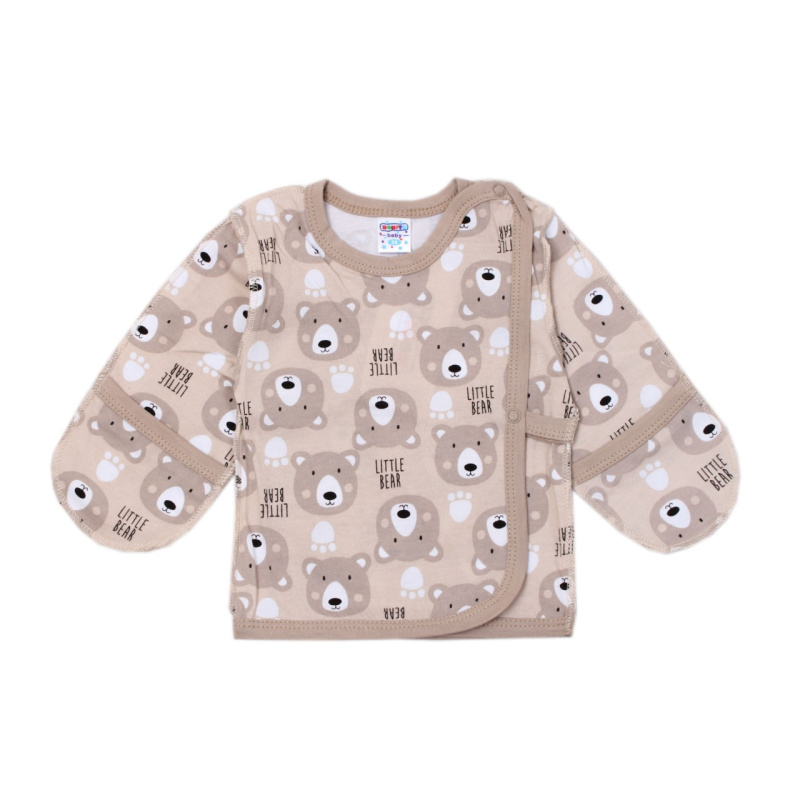 картинка ЧЗ Распашонка для новорожденных 56-62 см 100% хб BONITO KIDS/OP1372/уп.8шт./меш.880шт. от BonitoKids