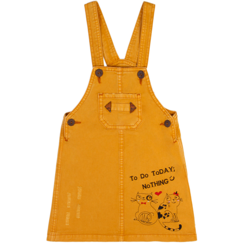 картинка ЧЗ Сарафан для девочки 3-7 лет 100% хлопок BONITO KIDS/OP1666(ЧЗ)/уп.5шт./меш.270 шт. от BonitoKids