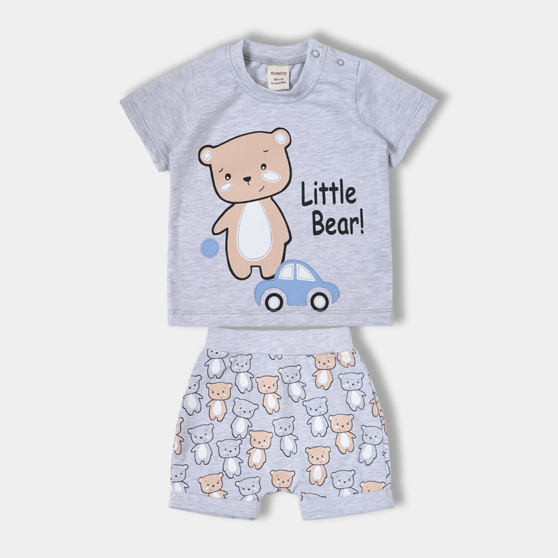 картинка ЧЗ Комплект для мальчика (футболка и шорты) 68-86 BONITO KIDS/OP1822(12-23)/уп.4шт./меш 400шт. от BonitoKids