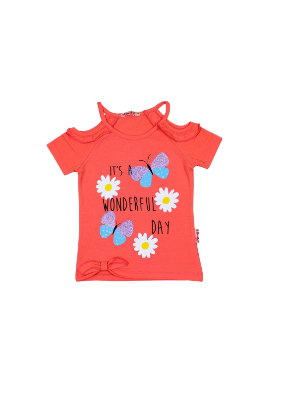 картинка Футболка для девочки 3-7 лет 100% хлопок BONITO KIDS/BK1197K/уп.5шт./меш.700шт. от BonitoKids