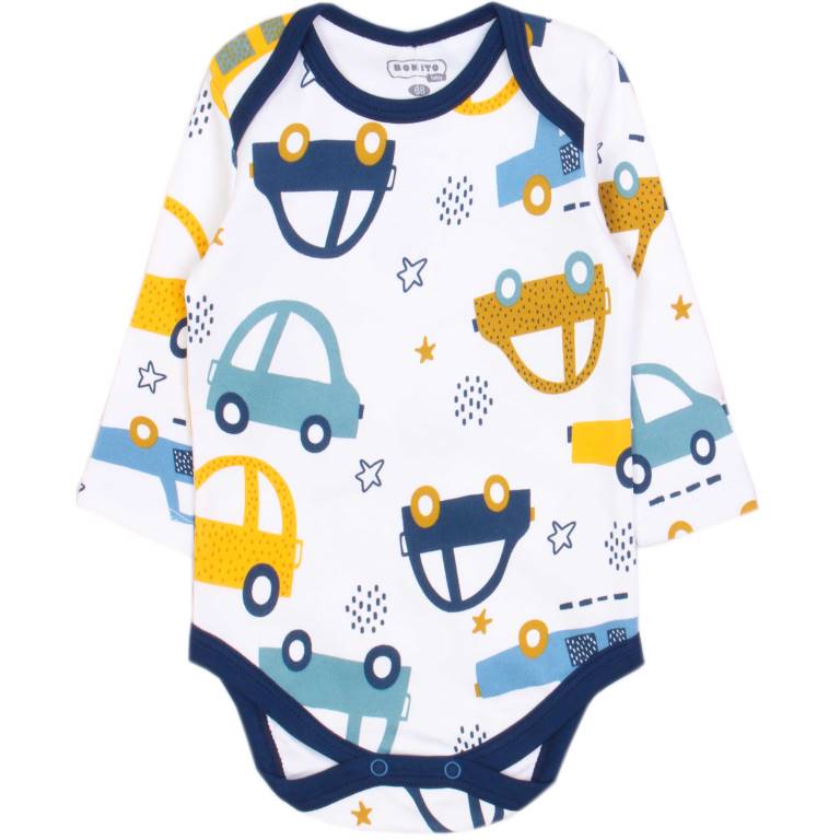 картинка БГ Боди для детей 62-86 100% х/б BONITO KIDS/OP1729/уп.5шт./меш.550шт. от BonitoKids