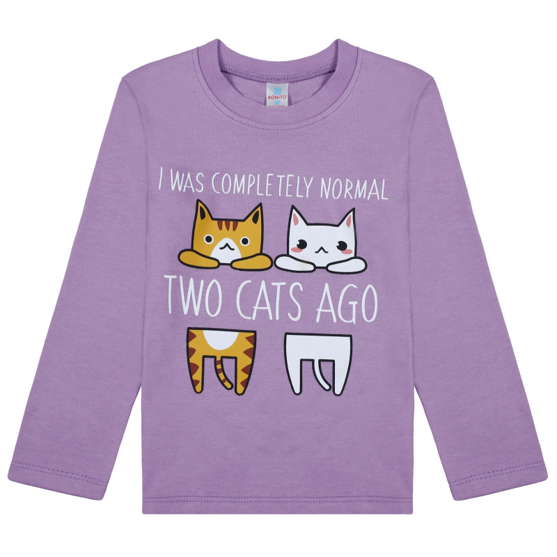 картинка БГ_ЧЗ Лонгслив для девочки 5-8 лет 100% хлопок BONITO KIDS/BK0009D(09-24)(ЧЗ)/уп.4шт./меш.400шт. от BonitoKids