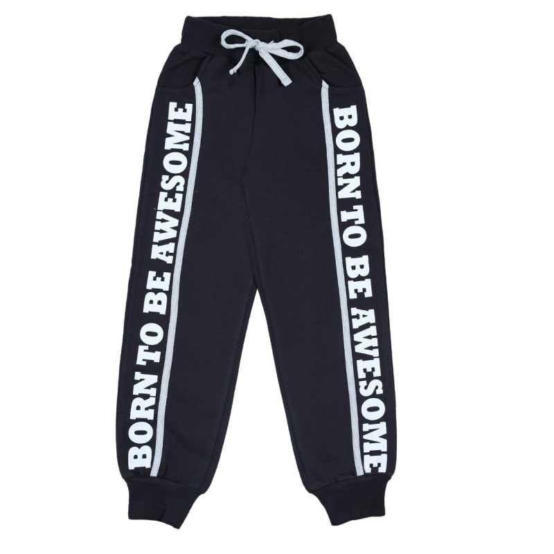 картинка ЧЗ Брюки для мальчика 3-7 лет, 100% х/б, BONITO KIDS/BK1256B(ЧЗ)/уп.5шт./меш.330шт. от BonitoKids