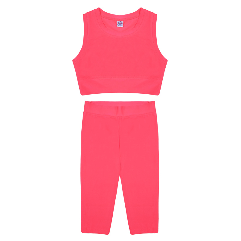 картинка БГ_ЧЗ Комплект для девочки (топ и бриджи) 8-16 лет 60% хлопок, 40% полиэстер BONITO KIDS/BK1738KP(01-24)(ЧЗ)/уп.5шт./меш.340шт. от BonitoKids