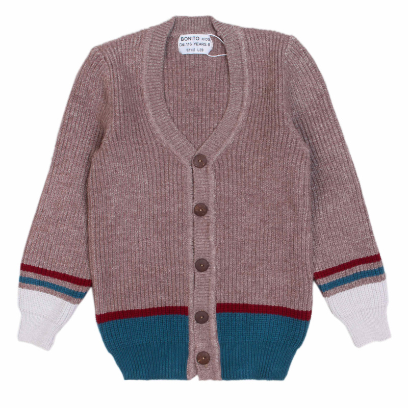 картинка БГ_ЧЗ Кардиган для мальчика 6-10 лет, BONITO KIDS/OP1516(ЧЗ)/уп.3шт./меш.108шт. от BonitoKids