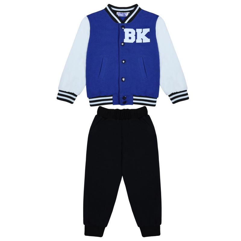 картинка БГ Комплект для мальчика (бомбер и штаны) 3-7 лет, 100% хлопок, BONITO KIDS/BK5403KP(01-23)/уп.5шт./меш.105шт. от BonitoKids