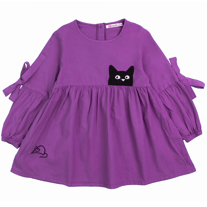 картинка ЧЗ Платье для девочки 3-7 лет 100% хлопок BONITO KIDS/OP1182(11-23)(ЧЗ)/уп.5шт./меш350.шт. от BonitoKids