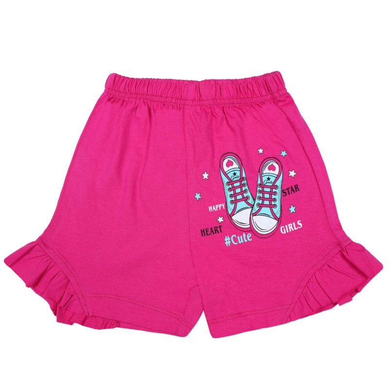 картинка КГ_ОТ Шорты для девочки 4-8 лет 100% хлопок BONITO KIDS/BK0102SHD/уп.5шт./меш.800шт. от BonitoKids