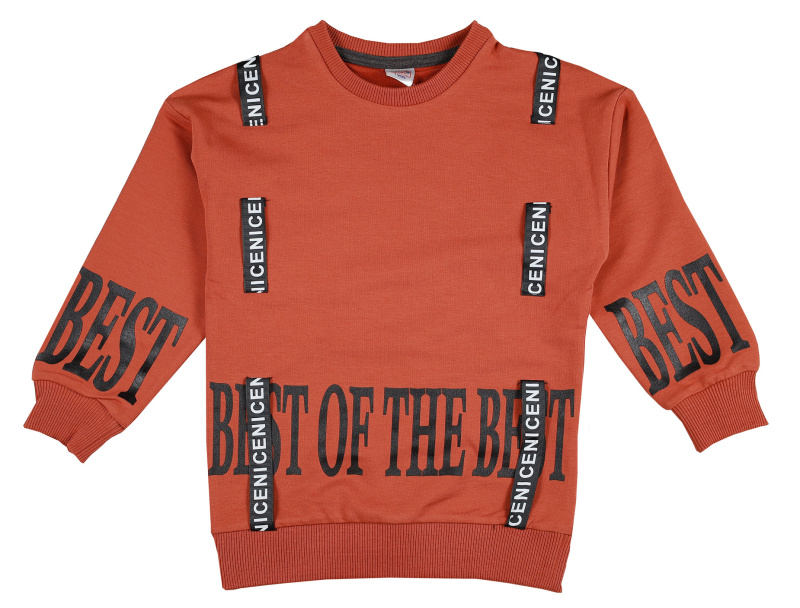 картинка ЧЗ Свитшот для девочки 3-7 лет 65% хлопок, 27% пэ, 8% эластан BONITO KIDS/OP1240(ЧЗ)/уп.5шт./меш.270шт. от BonitoKids