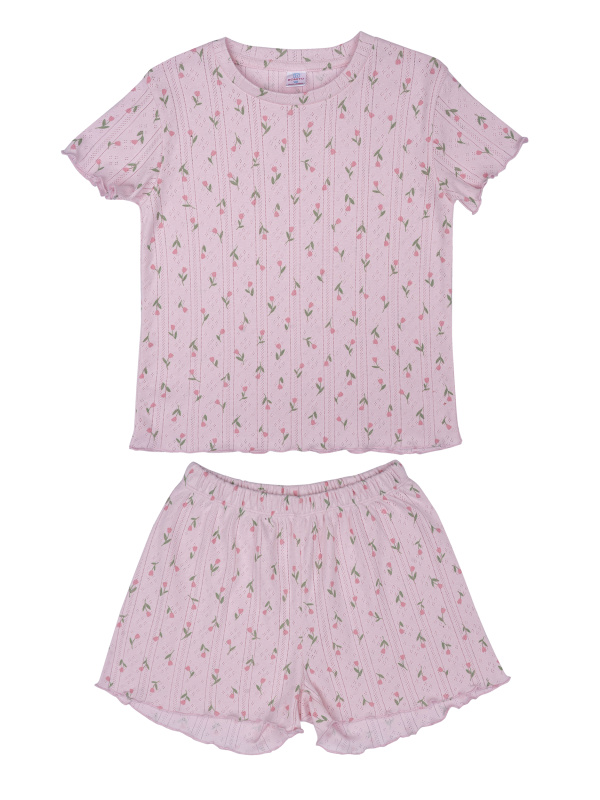 картинка БГ_ЧЗ Пижама для девочки 8-12 лет 100% хлопок BONITO KIDS/SS6185PD(ЧЗ)/уп.5шт./меш.260шт. от BonitoKids
