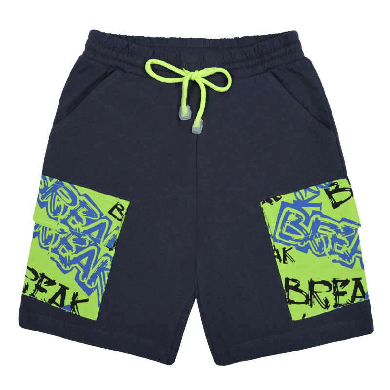 картинка БГ_ЧЗ Шорты для мальчика 8-12 лет 100% хлопок BONITO KIDS/BK1652SH(ЧЗ)/уп.5шт./меш.380шт. от BonitoKids