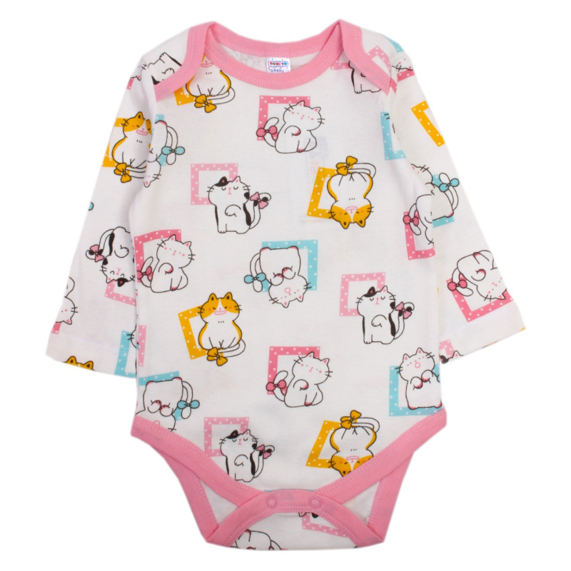 картинка КГ_БГ Боди для детей  68-86 100% х/б BONITO KIDS/OP1380(01-22)/уп.4шт./меш.576шт. от BonitoKids