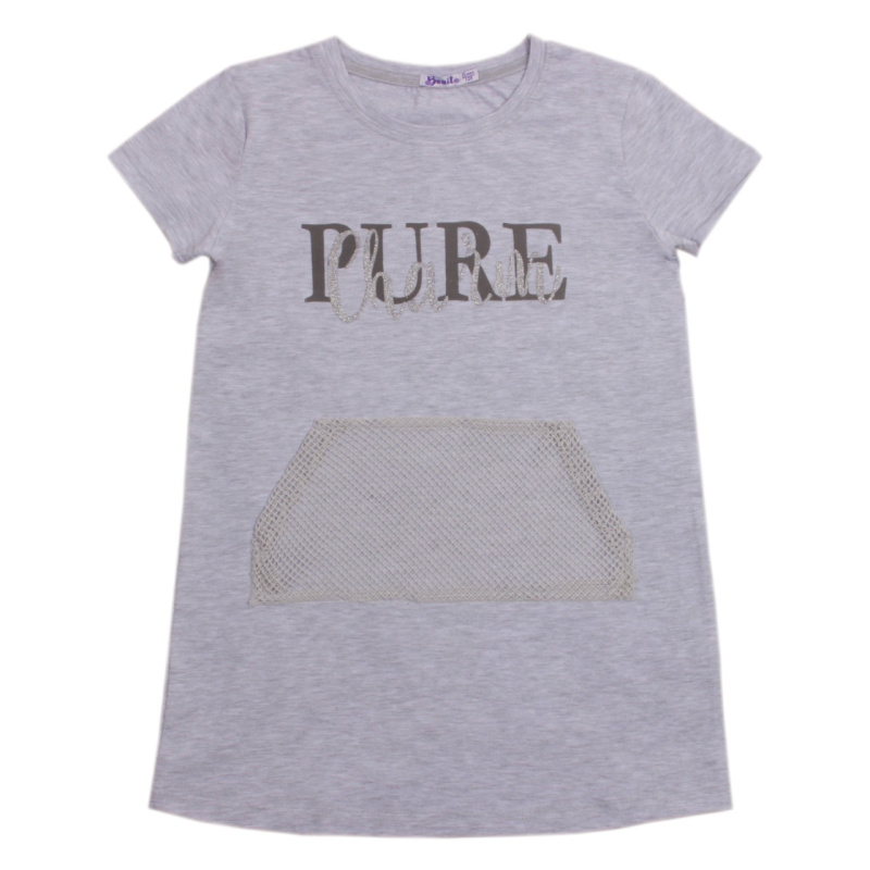 картинка БГ_ЧЗ Туника для девочки 8-12 лет 95% хлопок, 5% эластан BONITO KIDS/OP1399(ЧЗ)/уп.5шт./меш.300шт. от BonitoKids