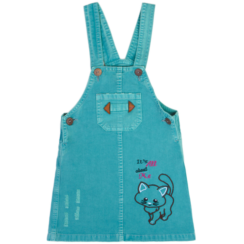 картинка ЧЗ Сарафан для девочки 3-7 лет 100% хлопок BONITO KIDS/OP1666(ЧЗ)/уп.5шт./меш.270 шт. от BonitoKids