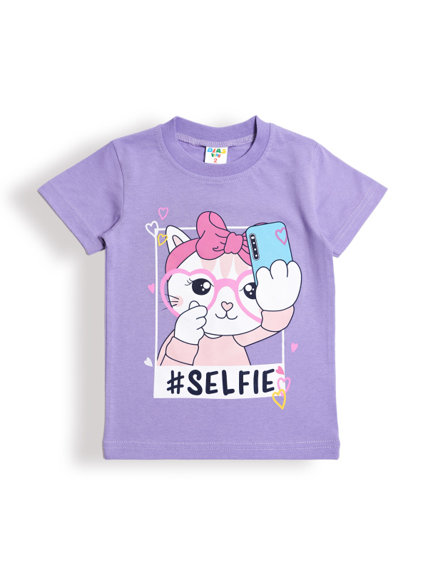 картинка КГ Футболка для девочки 1-4 лет 100% хлопок DIAS KIDS/DK0001D/уп.4шт./меш.1000шт. от BonitoKids