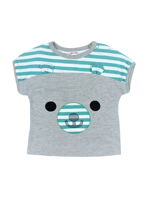 картинка ЧЗ Футболка для детей 1-4 лет, 100% х/б, BONITO KIDS/OP476/уп.4шт./меш.624 шт. от BonitoKids