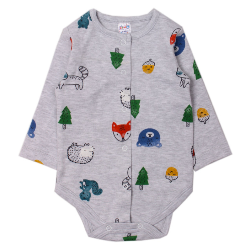 картинка ЧЗ Боди для детей 62-80 100 % хлопок BONITO KIDS/OP1284(ЧЗ)/уп.4шт./меш.512шт. от BonitoKids