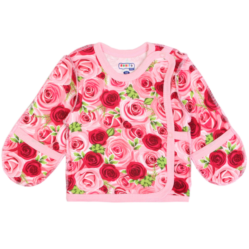 картинка ЧЗ Распашонка для новорожденных 56-62 100% хб BONITO KIDS/OP1382/уп.6 шт./меш.624шт. от BonitoKids