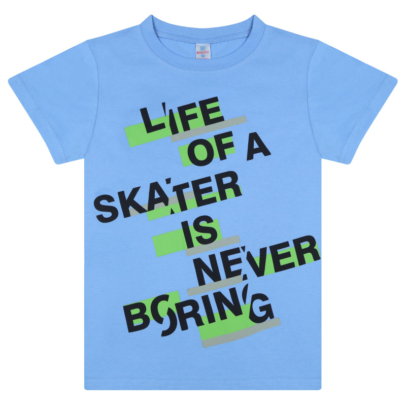 картинка БГ_ЧЗ Футболка для мальчика, 8-12 лет, 100% хлопок, BONITO KIDS/BK0003M(01-24)(ЧЗ)/уп.5шт./меш.600шт. от BonitoKids