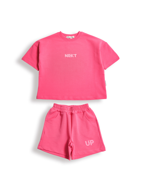 картинка БГ_ЧЗ Комплект для девочки (футболка и шорты) 3-7 лет 95% хлопок, 5% лайкра BONITO KIDS/SS6147(ЧЗ)/уп.5шт./меш.270шт. от BonitoKids