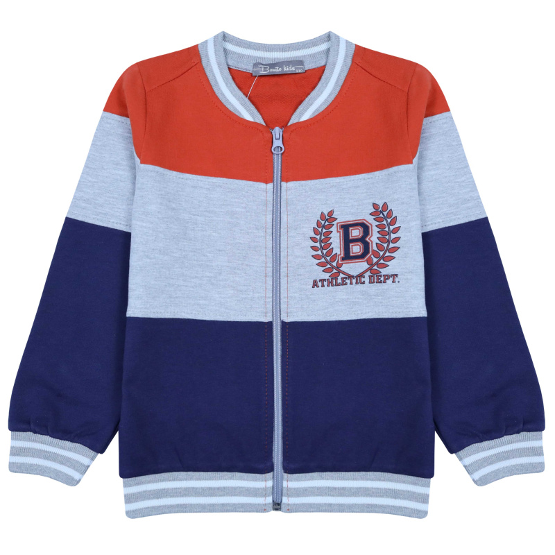 картинка КГ_БГ Бомбер для мальчика 5-8 лет 100% хлопок BONITO KIDS/BK1722B/уп.4шт./меш.300шт. от BonitoKids