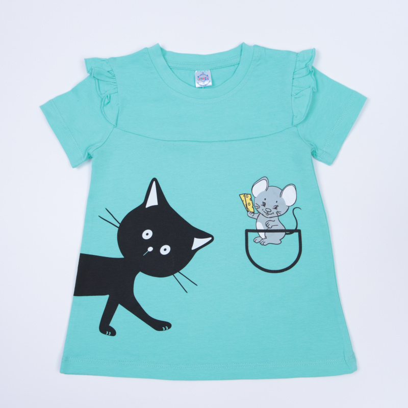 картинка БГ_ЧЗ Платье для девочки 2-6 лет, 92% хлопок, 8% лайкра BONITO KIDS/SS6051(ЧЗ)/уп.5шт./меш.500шт. от BonitoKids