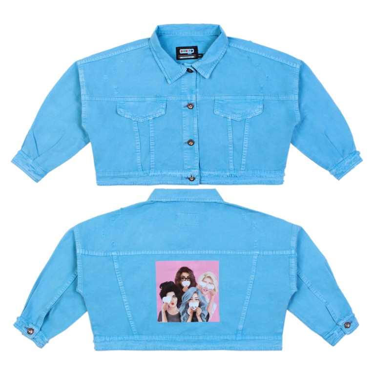 картинка БГ_ЧЗ Жакет для девочки 10-13 лет 100% хлопок BONITO KIDS/OP1196(ЧЗ)/уп.4шт./меш.120шт. от BonitoKids