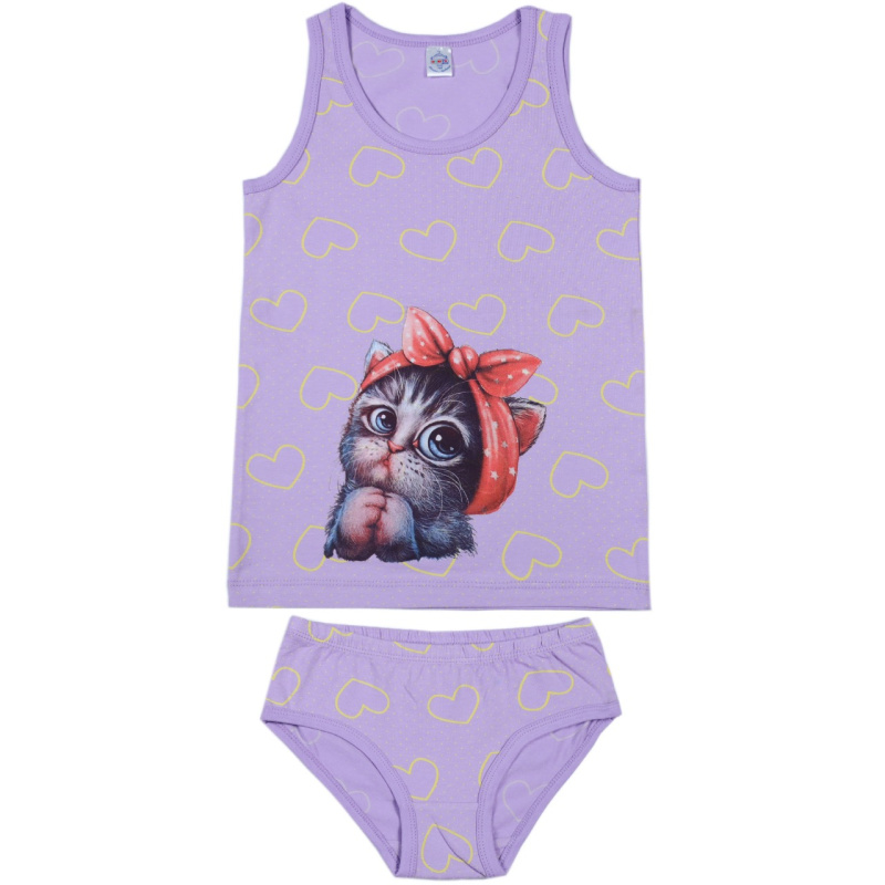 картинка ЧЗ Комплект для девочки  (майка,трусы) 8-12 лет BONITO KIDS/BK1683MT/уп.5шт./меш.500шт. от BonitoKids