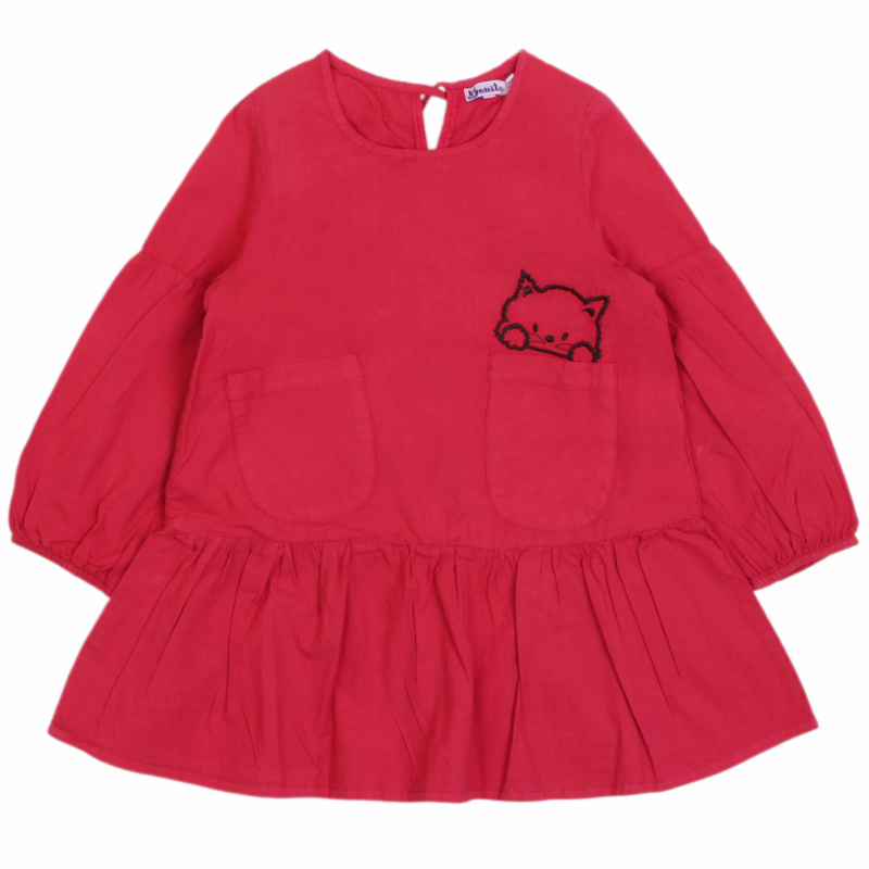 картинка БГ_ЧЗ Платье для девочки 3-7 лет 100% хлопок BONITO KIDS/OP1680(ЧЗ)/уп.5шт./меш.340шт. от BonitoKids