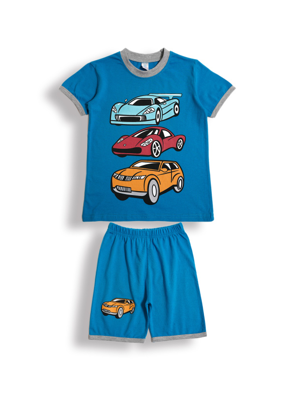 картинка БГ_ЧЗ Комплект для мальчиков (футболка и шорты) 5-8 лет 100% хлопок BONITO KIDS/BK0005M(12-24)(ЧЗ)/уп.4шт./меш.400шт. от BonitoKids