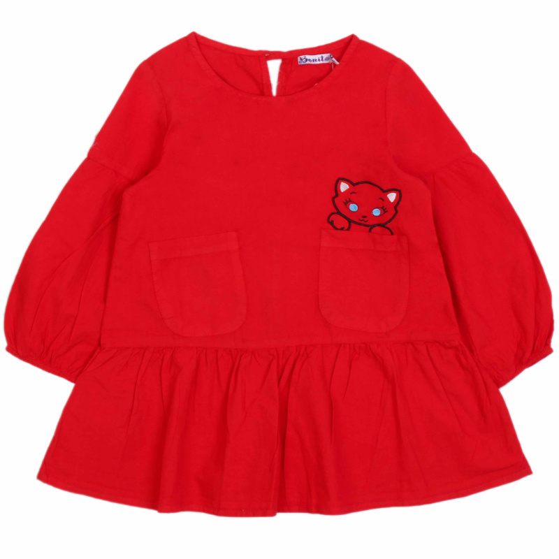 картинка БГ_ЧЗ Платье для девочки 3-7 лет 100% хлопок BONITO KIDS/OP1680(ЧЗ)/уп.5шт./меш.340шт. от BonitoKids