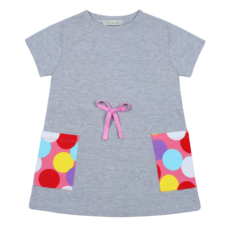 картинка БГ_ЧЗ Платье для девочки 3-7 лет 92% хлопок, 8% лайкра BONITO KIDS/BK1566P(01-23)/уп.5шт./меш.400шт. от BonitoKids