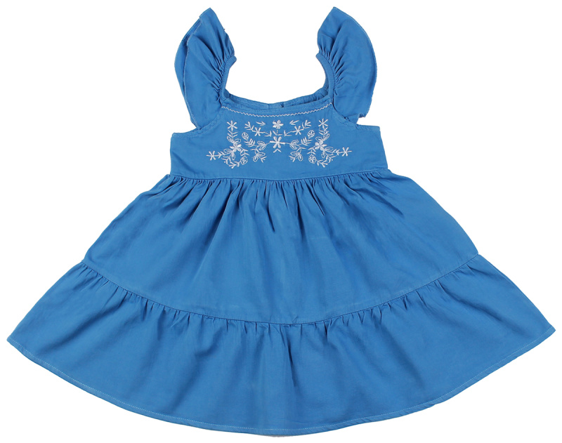 картинка ЧЗ Платье для девочек 100% х/б, 3-7 лет, BONITO KIDS/OP886(ЧЗ)/уп.5шт./меш.300шт от BonitoKids