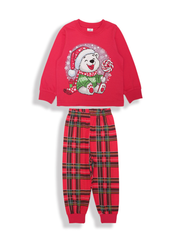 картинка БГ_ЧЗ Пижама для мальчика, 2-6 лет, 100% хлопок, BONITO KIDS/BK1495PJ(2025)/уп.5шт./меш.300шт. от BonitoKids