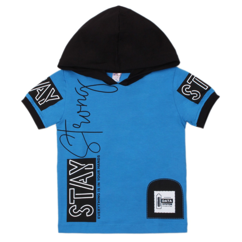 картинка БГ_ЧЗ Футболка для мальчика 3-7 лет 95% хлопок, 5% эластан BONITO KIDS/OP1424(ЧЗ)/уп.5шт./меш.420шт. от BonitoKids